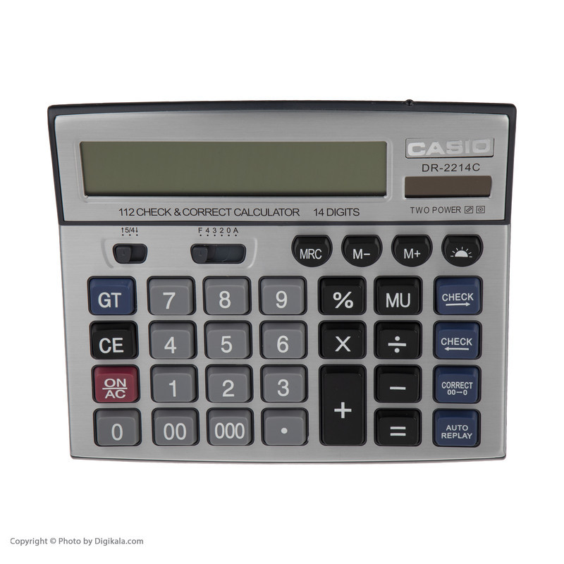 ماشین حساب کاسیو مدل DR-2214C
