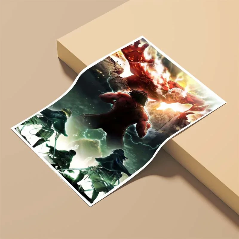 پوستر کارنيکا طرح حمله به تایتان Attack on Titan کد 93237 مجموعه 8 عددی