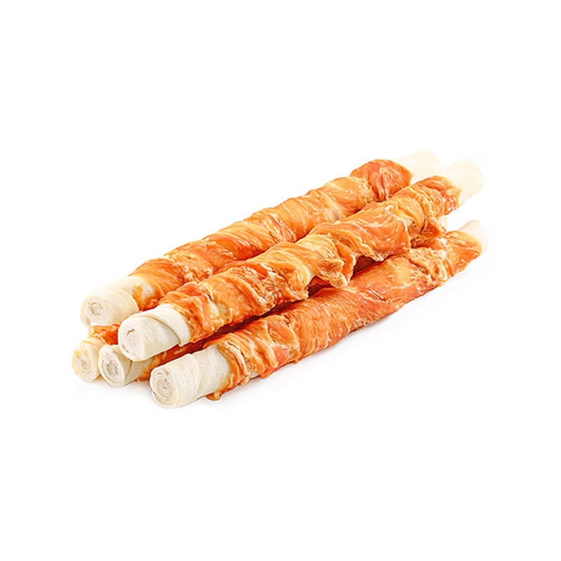 تشویقی سگ ونپی مدل Chewy Chicken & Puff Sticks Twists طعم مرغ وزن 55 گرم