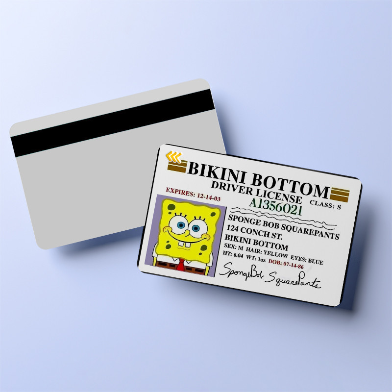 استیکر کارت کارنیکا طرح باب اسفنجی spongbob بسته 6 عددی