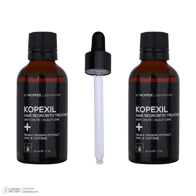 لوسیون تقویت‌کننده مو موپک مدل kopexil مناسب برای انواع مو حجم 50 میلی‌لیتر مجموعه 2 عددی