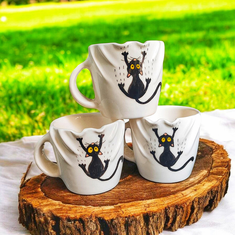 ماگ مدل گربه بازیگوش کد k1