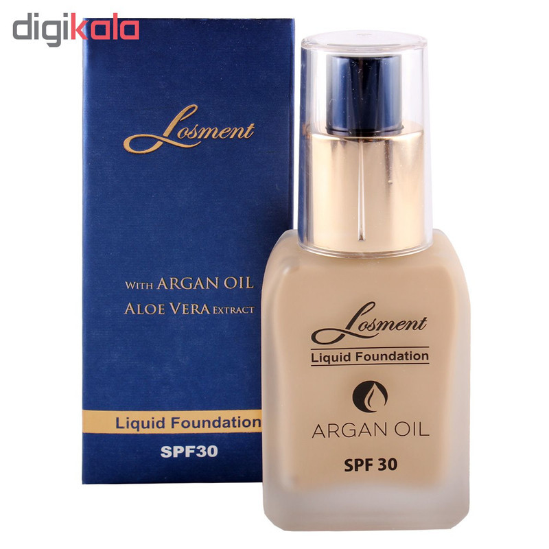 کرم پودر لوسمنت SPF30 حاوی روغن آرگان و آلوئه ورا شماره L203 حجم 36 میلی لیتر