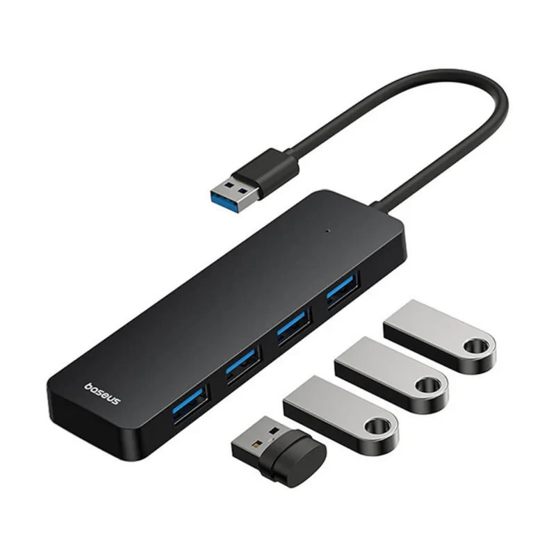 هاب 4 پورت USB 3.0 باسئوس مدل BS-OH080 15cm