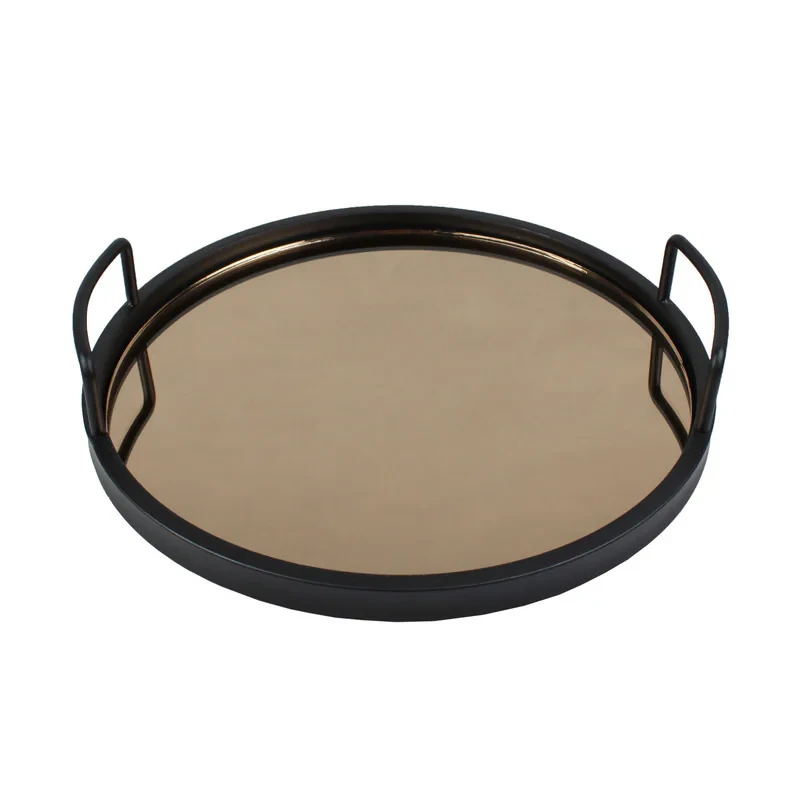 سینی دسته دار طرح کف آینه کد CF-09 سایز 33*8 سانتی متر