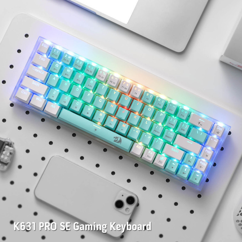کیبورد مخصوص بازی ردراگون مدل Castor Pro K631RGB-PRO-GW