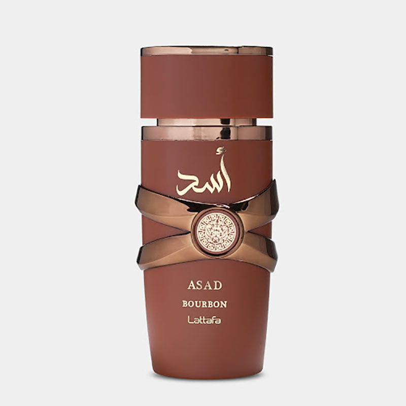 ادو پرفیوم مردانه لطافه مدل  Asad Bourbon با رایحه گرم حجم 100 میلی لیتر