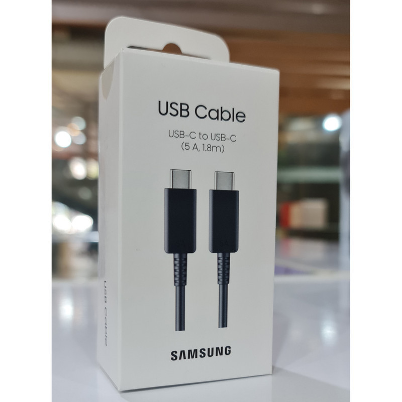 کابل تبدیل USB-C به USB-C سامسونگ مدل 1.8 متری - 5 آمپر