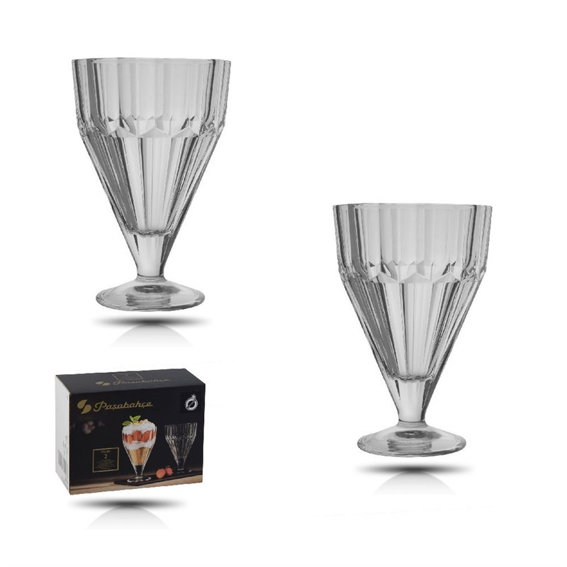 بستنی خوری پاشاباغچه مدل Pleats کد 68136 بسته 2 عددی