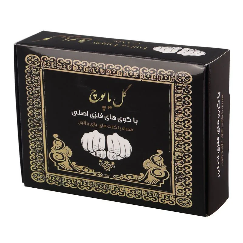 بازی فکری گروهی گل یا پوچ با گوی‌های فلزی و کارت‌های بازی، مناسب افزایش خلاقیت و رقابت تیمی، درجه سختی آسان، تولید داخل