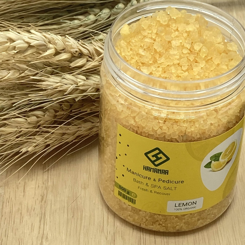 نمک حمام هامانا مدل Lemon وزن 500 گرم