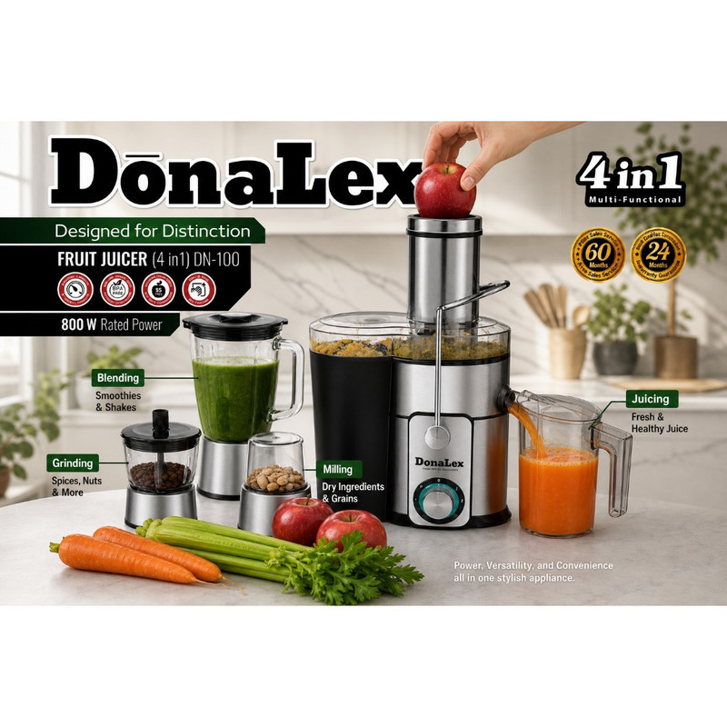 آبمیوه‌گیری چند کاره 800 وات دونالکس مدل Prer_don