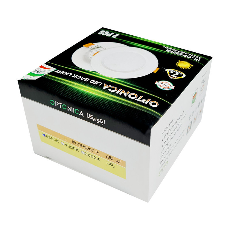 پنل ال ای دی 7 وات اپتونیکا مدل تک حالته کد IR-OP5207R