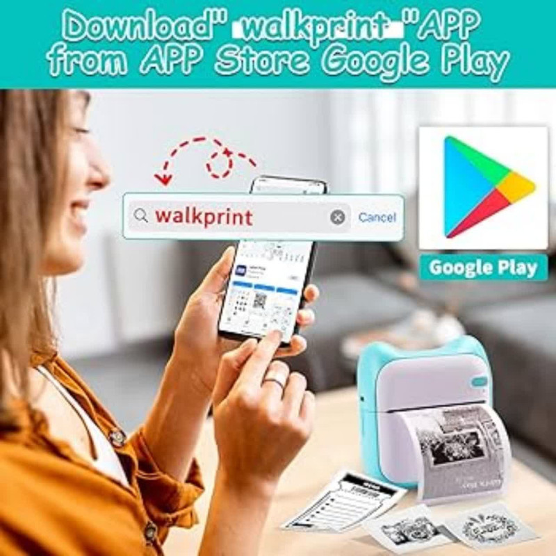 پرینتر لیبل زن حرارتی ناب سل مدل  شارژی کد NAAB-BL001