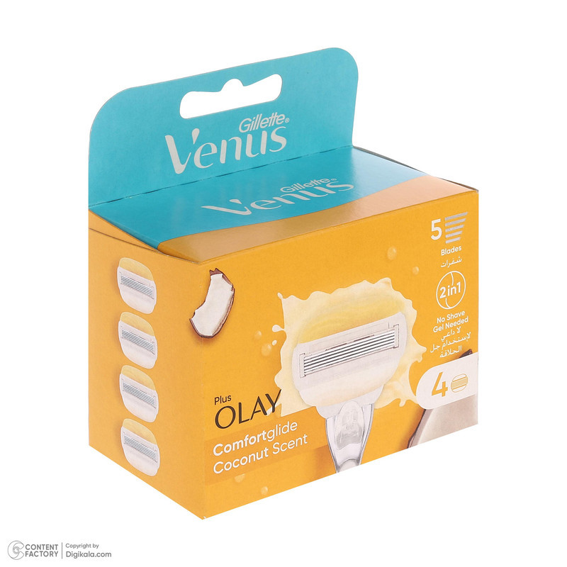 تیغ یدک ژیلت مدل Olay plus بسته 4 عددی