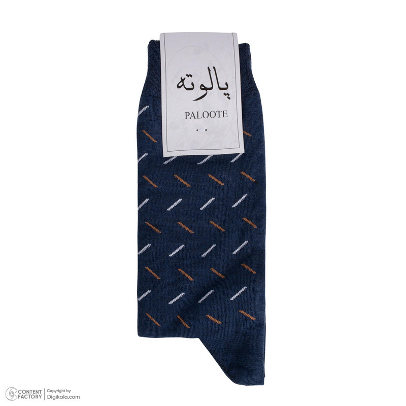 جوراب ساق بلند مردانه پالوته طرح راه‌راه مدل P3