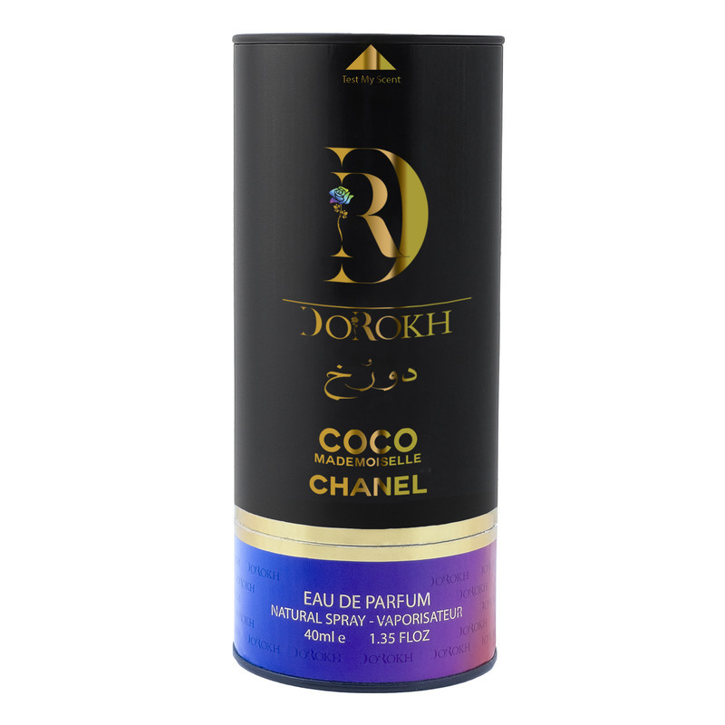 ادوپرفیوم زنانه دورُخ مدل Chanel Coco Mademoiselle با رایحه شیرین حجم 40 میلی‌لیتر