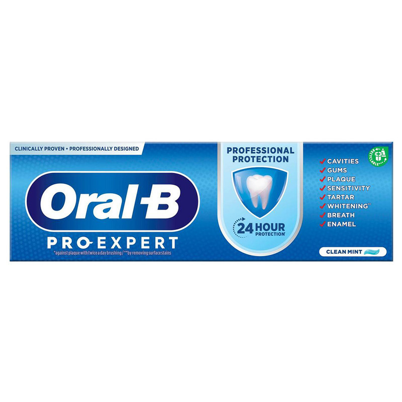 خمیر دندان اورال-بی مدل PRO-EXPERT مدل PROFESSIONAL PROTECTION حجم 75 میلی لیتر