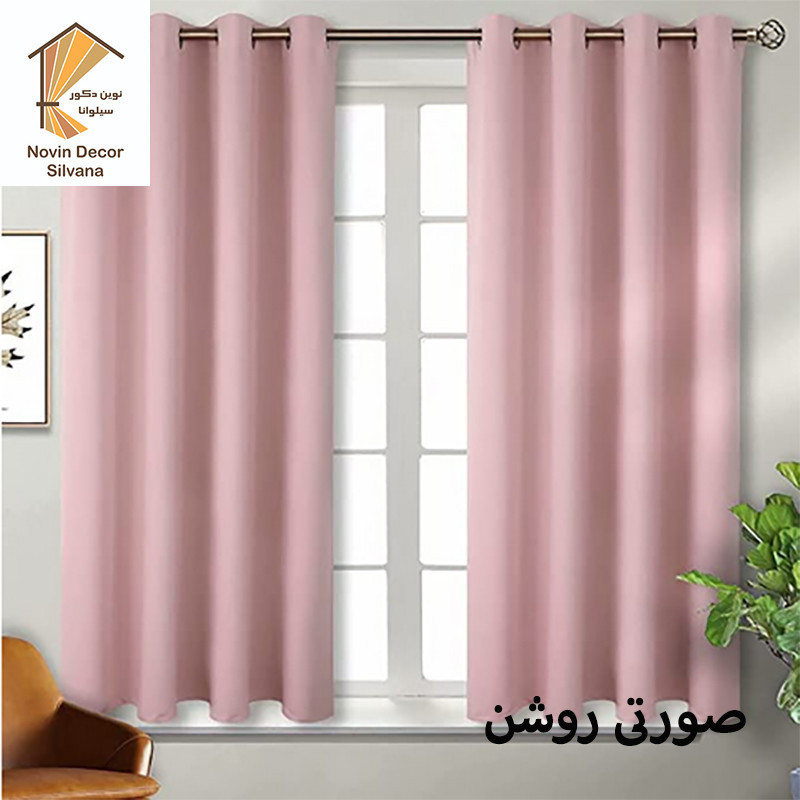پرده نوین دکور سیلوانا مدل کتان 18 سایز 180 × 140 سانتی متر