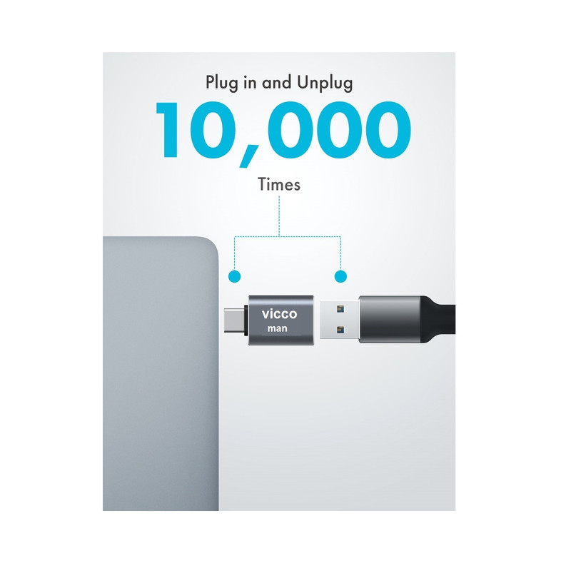 مبدل OTG تبدیل USB به USB-C ویکومن مدل VC7
