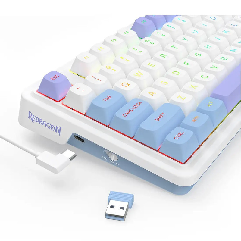 کیبورد مخصوص بازی ردراگون مدل UCAL MAX K673 WBP