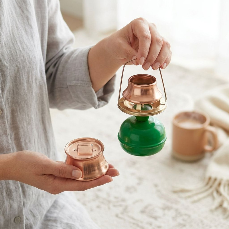 جاشمعی طرح دیگ مسی سنتی