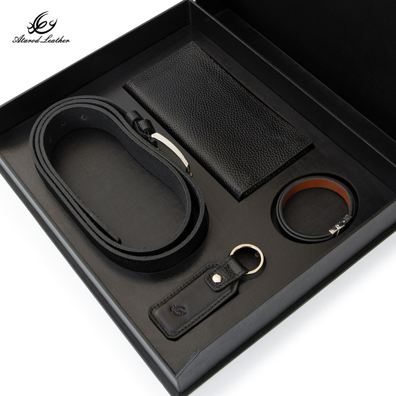 ست هدیه چرم طبیعی چرم عطارد مدل A141