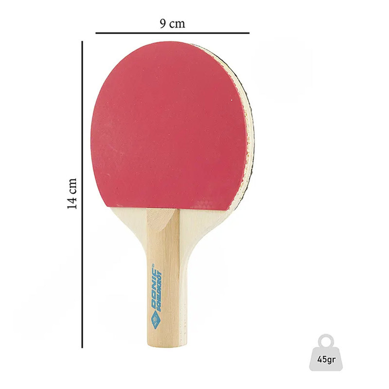 راکت پینگ پنگ دانیک شیلدکروت مدل Mini Tenis به همراه تور و توپ