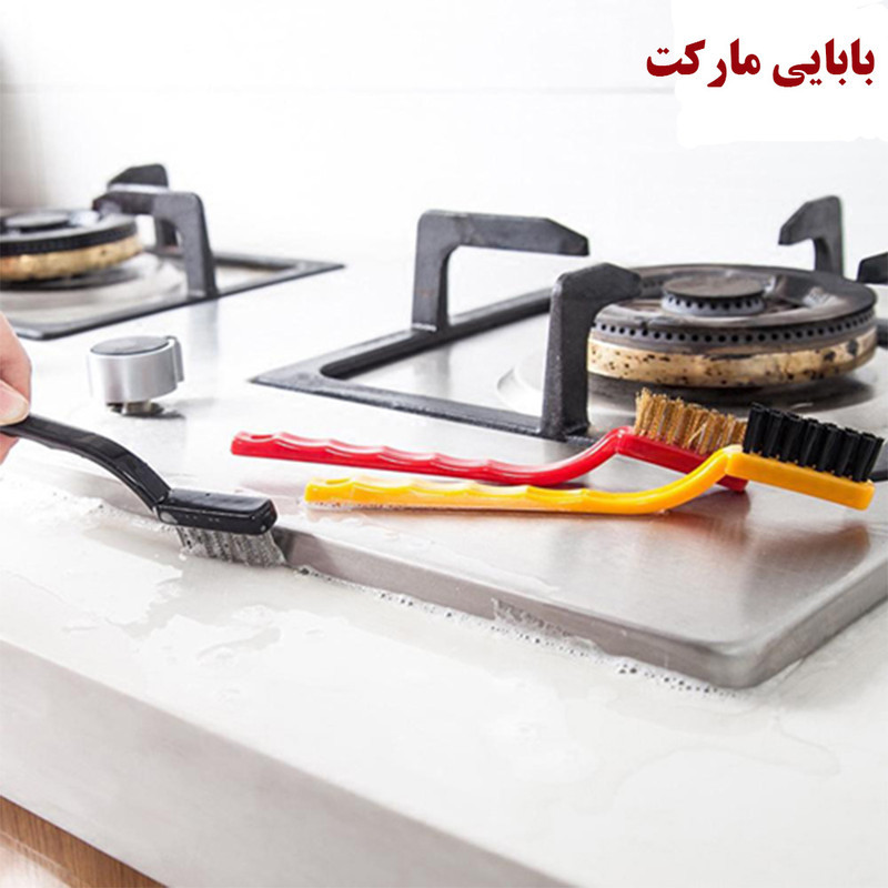 برس شستشو مدل مسواکی رنگی مجموعه 6 عددی