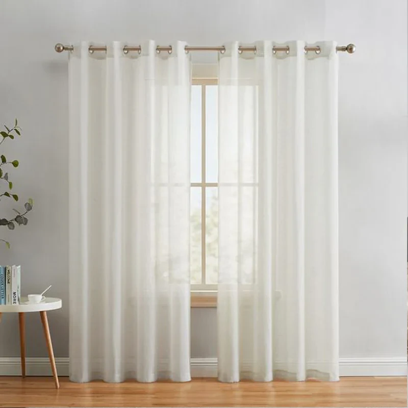 پرده مدل پانچ حریر ساده مات سایز 150x280 سانتی متر