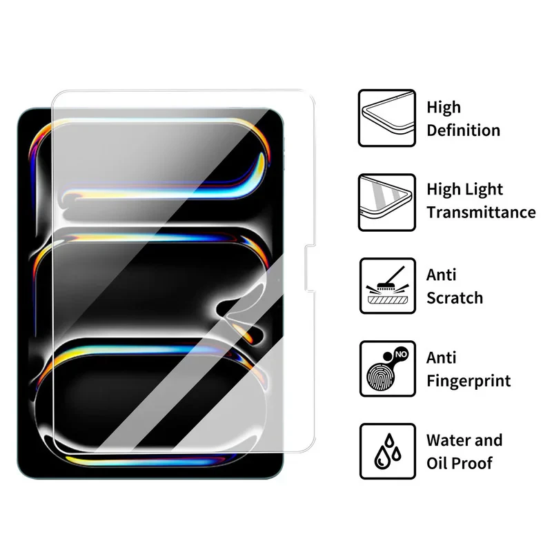 محافظ صفحه نمایش شفاف سامورایی مدل GlastR مناسب برای تبلت اپل iPad Pro 11 2025  iPad Pro 11 2024