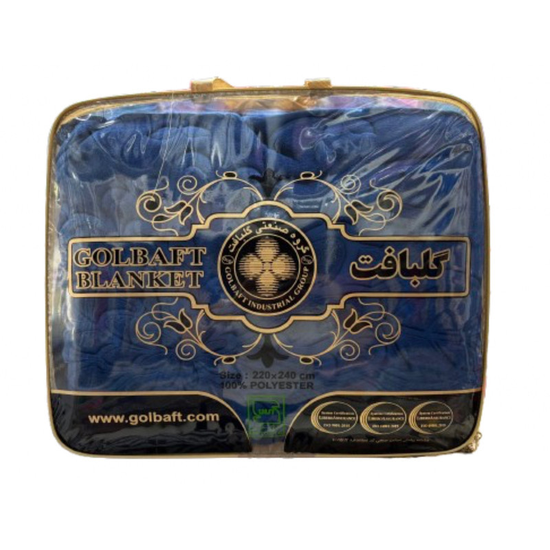پتو 1 نفره گلبافت مدل برتر گل برجسته سایز 220x160 سانتی‌متر