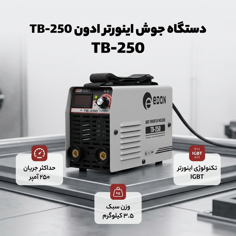 دستگاه جوش 250 آمپر ادون مدل TB-250