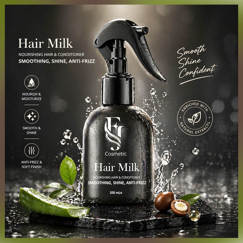 اسپری صاف کننده و ضد وز مو افجه مدل HAIR MILK02 حجم 200 میلی لیتر مجموعه 2 عددی