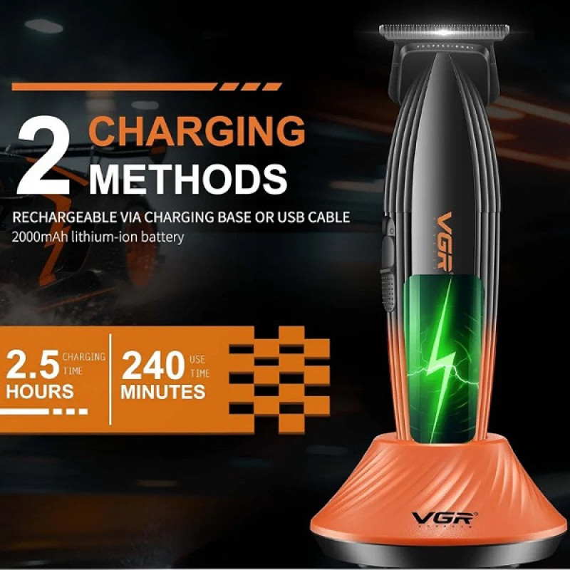 ماشین اصلاح موی سر و صورت شارژی وی جی ار مدل V-899T