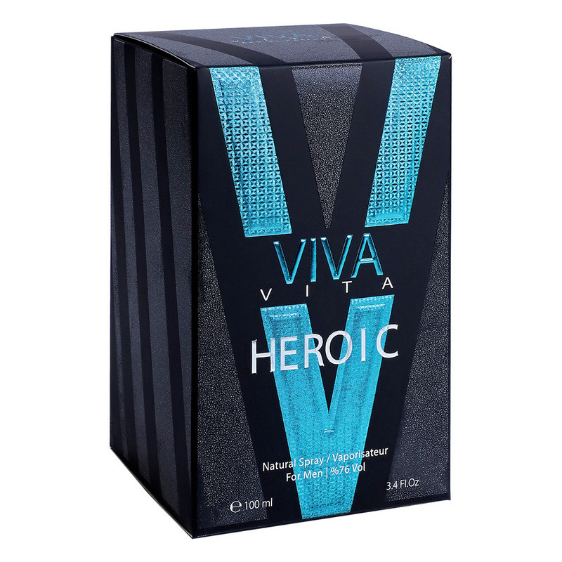 ادو پرفیوم مردانه ویوا ویتا مدل heroic حجم 100 میلی لیتر