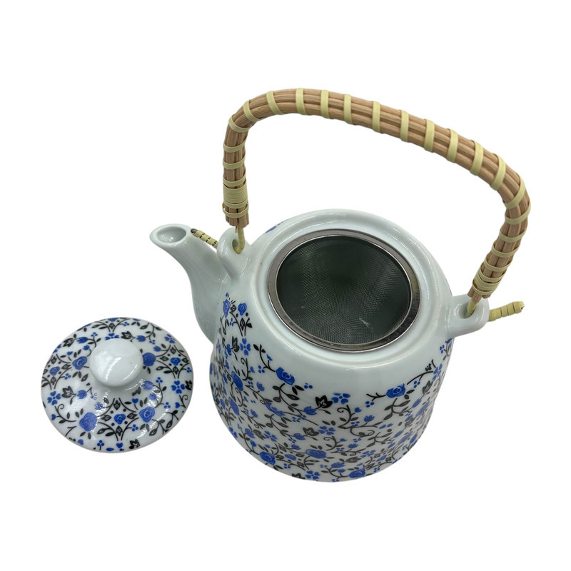 قوری مدل چینی طرح شکوفه گنجایش ۰.۵ لیتر