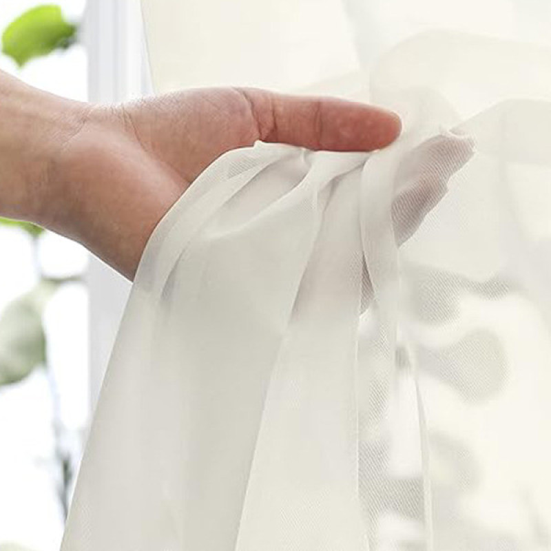 پرده تیکو دکو مدل حریر کلاسیک 7160 دوخت ساده سایز 160x295 سانتی‌متر