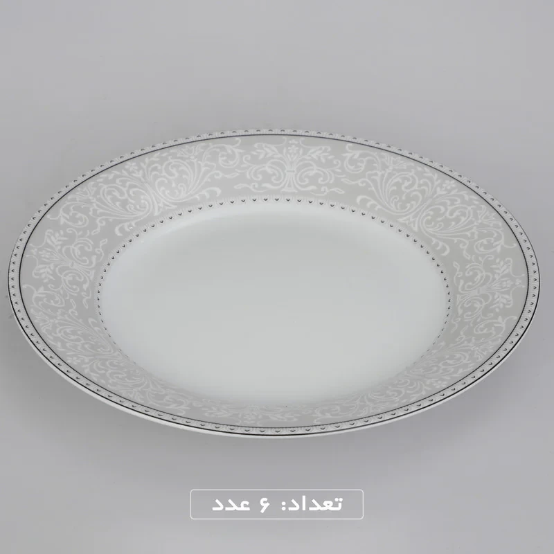 سرویس چینی 35 پارچه غذاخوری چینی زرین ایران طرح شهرزاد مدل ورونا درجه عالی