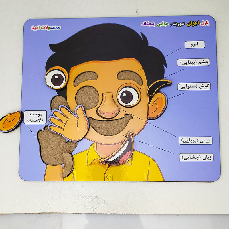 پازل آموزشی محصولات امید مدل حواس پنجگانه