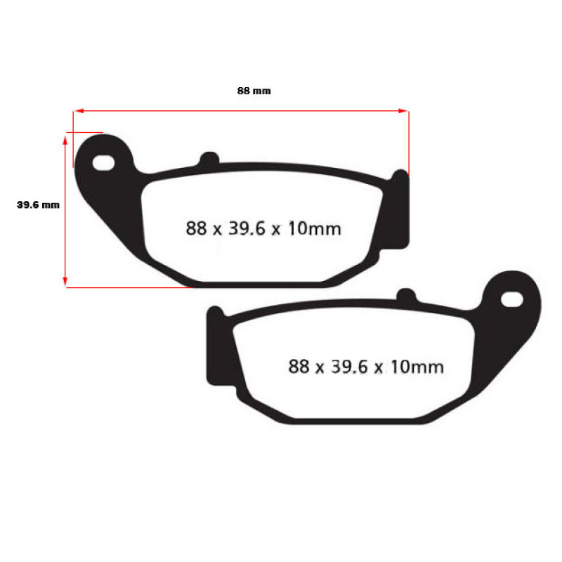 لنت ترمز عقب موتور سیکلت مدل GSX-R150F مناسب برای سوزوکی