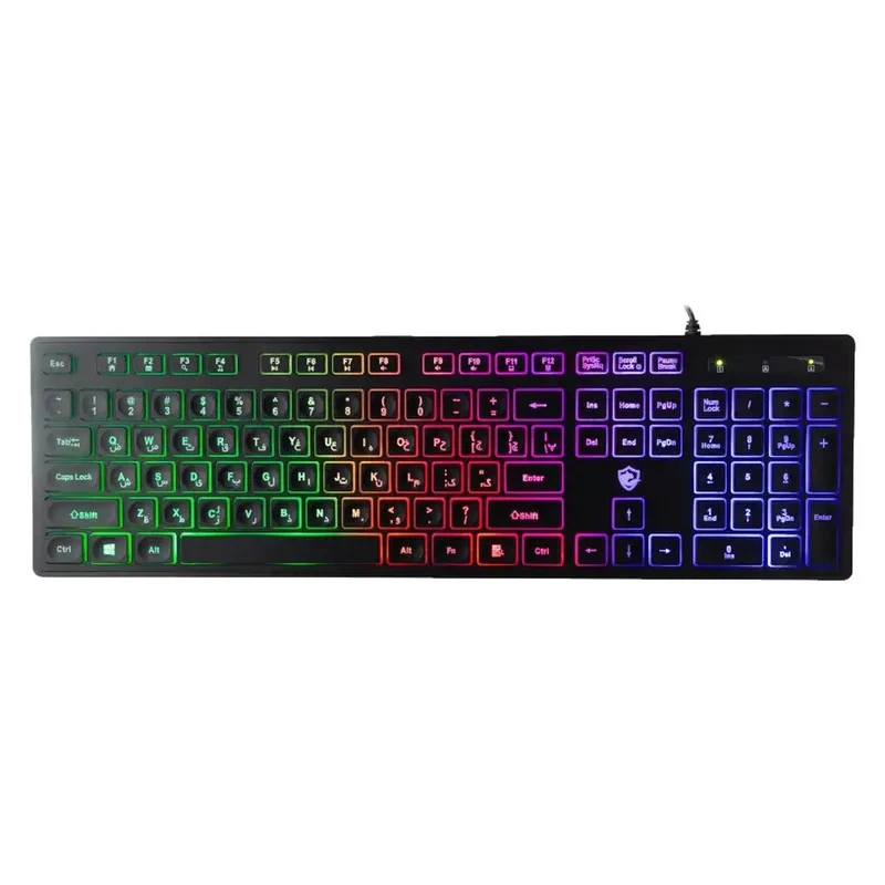کیبورد گیمینگ بیاند مدل BGK-2010 سوئیچ ممبران، Full-Size، نورپردازی RGB