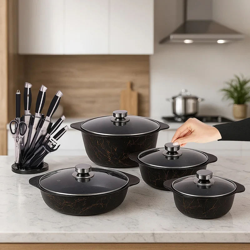 سرویس پخت و پز 19 پارچه وی آی پی شف مدل Heat resistant