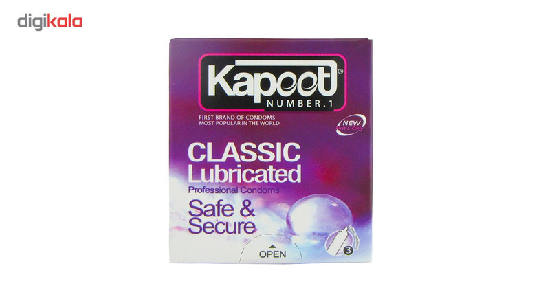 کاندوم کاپوت مدل Classic Lubricated بسته 3 عددی
