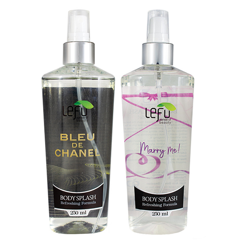 بادی اسپلش لفو مدل MARRY ME حجم 250 میلی لیتر به همراه بادی اسپلش لفو مدل BLEU DE CHANEL حجم 250 میلی لیتر