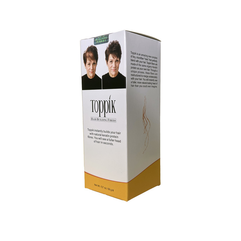 پودر پرپشت کننده مو تاپیک مدل FIBER وزن 50 گرم رنگ قهوه ای تیره مجموعه 2 عددی
