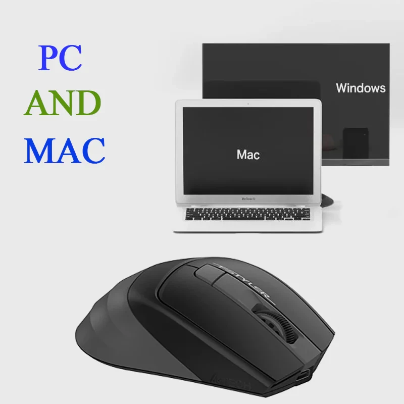 ماوس دوگانه بی‌ سیم و باسیم ای فورتک مدل FSTYLER_FG_35_C_PLUS