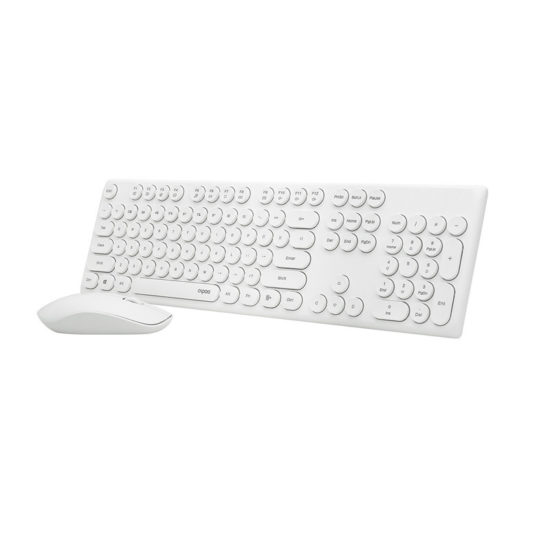 کیبورد و موس بی سیم رپو مدل X260، سوییچ ممبران، Full-Size