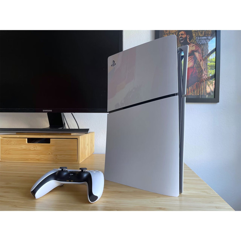 کنسول بازی سونی مدل PlayStation 5 Slim Digital Edition ظرفیت 825 گیگابایت ریجن CFI-2116 اروپا به همراه دسته اضافی و پایه شارژر