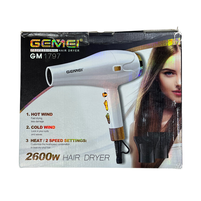 سشوار حرفه ای 2600 وات جیمی مدل GM1797